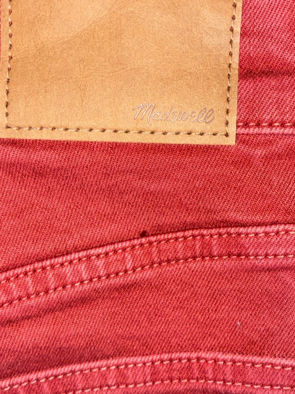 NWT Madewell The Perfect Vintage Wide-Leg Jean in Rich Burgundy - Picture 8 of 8